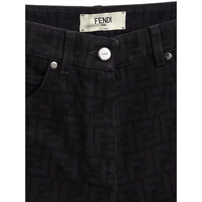 Black Cotton Jeans Denim