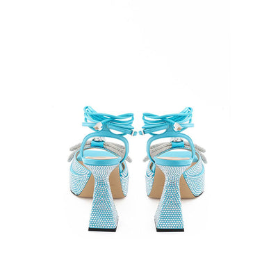 Blue Leather Platform