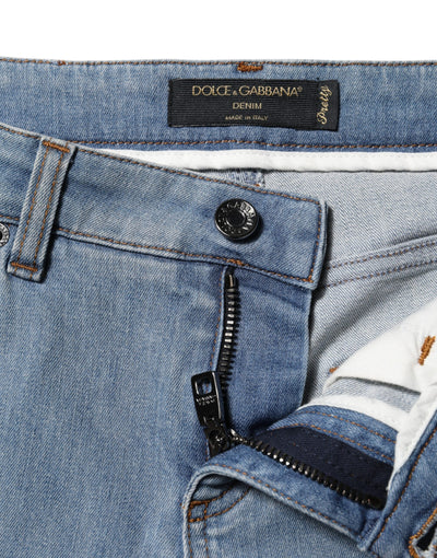 Blue Cotton PRETTY MidWaist Skinny Denim Jeans