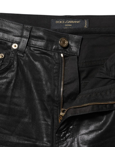 Black GRACE High Waist Skinny Denim Jeans
