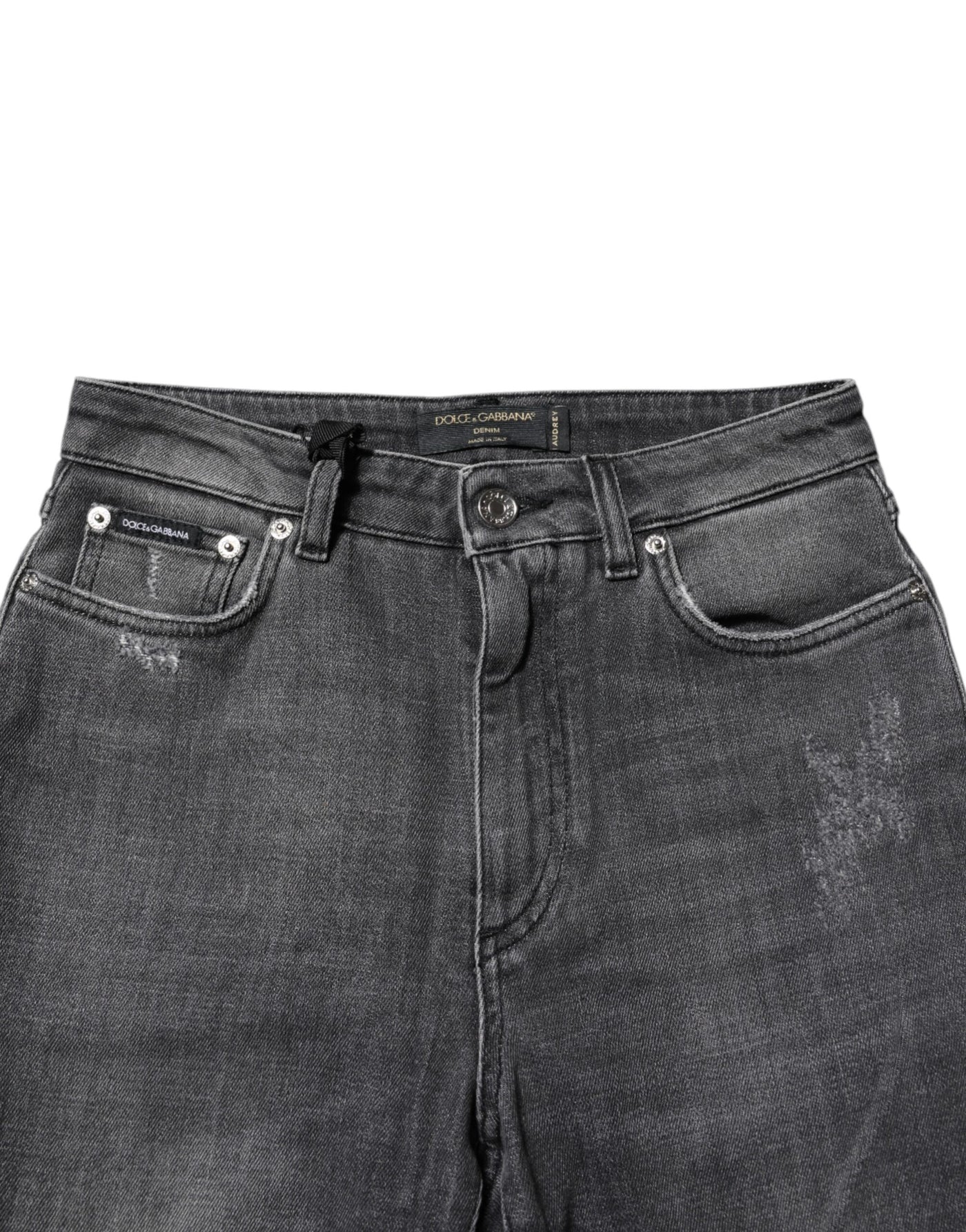 Dark Gray AUDREY Cotton Skinny Denim Jeans