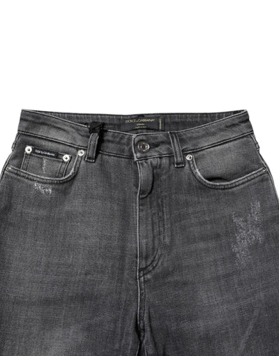 Dark Gray AUDREY Cotton Skinny Denim Jeans