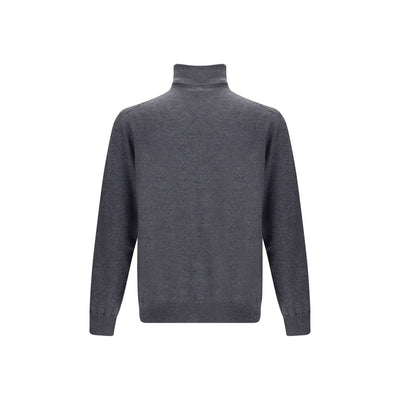 Gray Wool Turtleneck