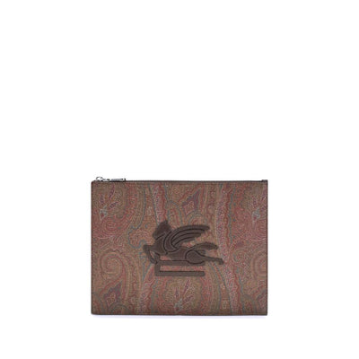 Multicolor Cotton Clutch Bag