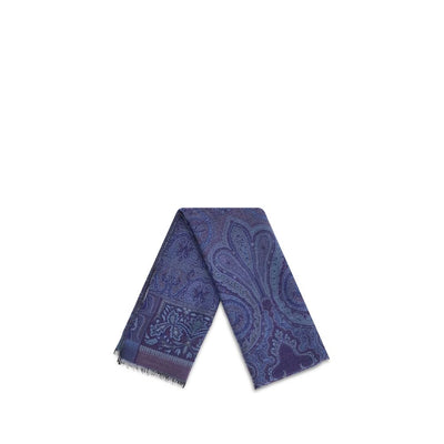 Blue Wool Scarf