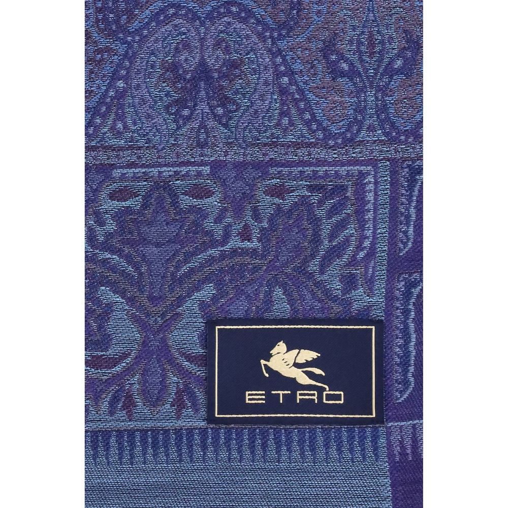 Blue Wool Scarf