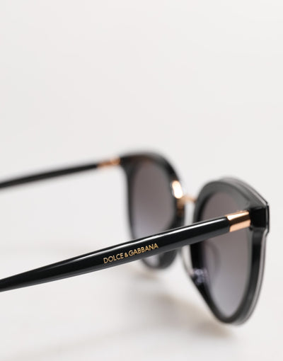 Black Transparent Trim Round DG4371-F Eyewear Sunglasses