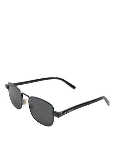Black Metal Frame Square Lenses DG2222 Eyewear Sunglasses