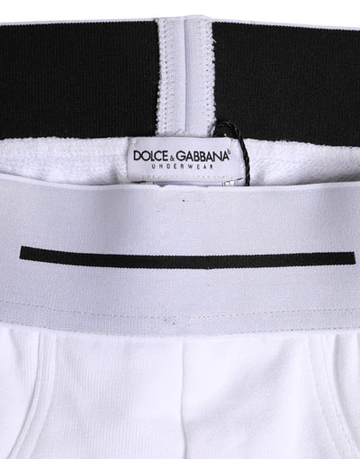 White Cotton Stretch Regular Brief Underwear