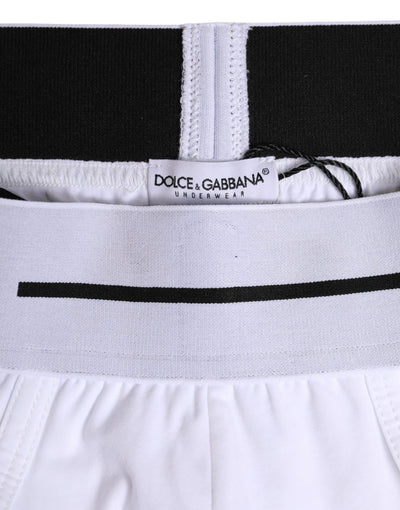 White Cotton Stretch Regular Brief Underwear