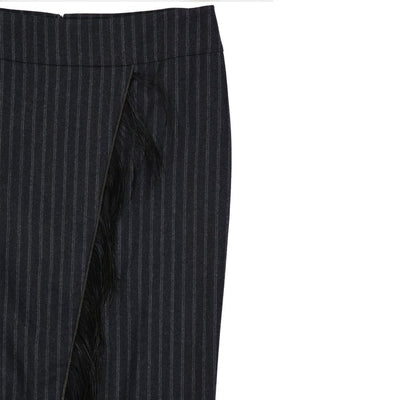 Wool Striped Skirt