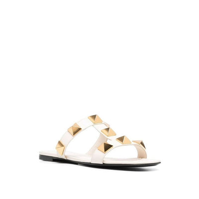 Roman Stud Leather Flat Sandals