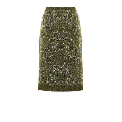 Green Viscose Skirt
