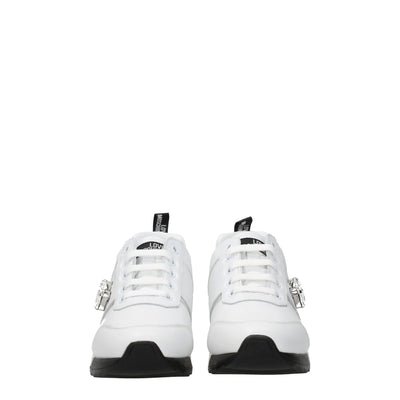 White Leather Low Tops