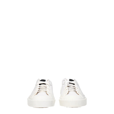 White Leather Low Tops