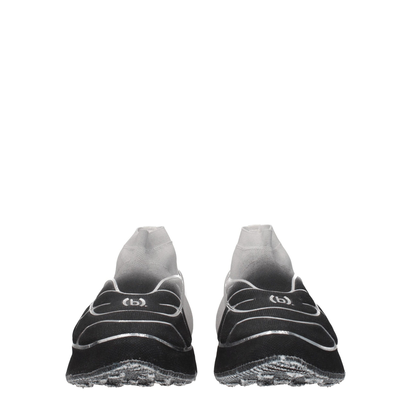 Black Fabric Athletic Sneakers