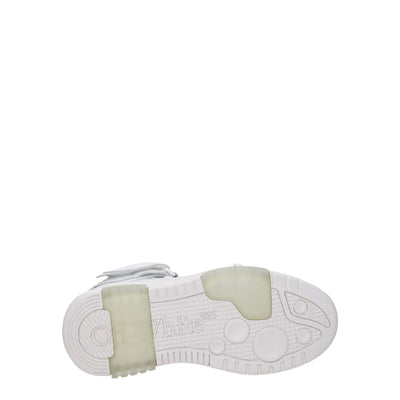 White Leather High Tops