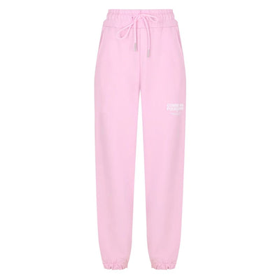 Pink Cotton Women Sweatpant