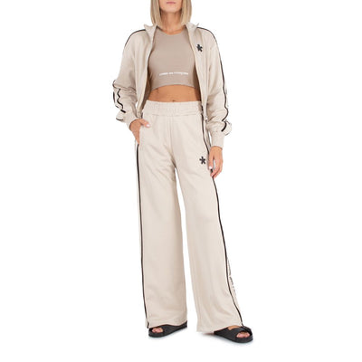 Beige Cotton Women Pant