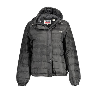 Black Polyester Jackets & Coat