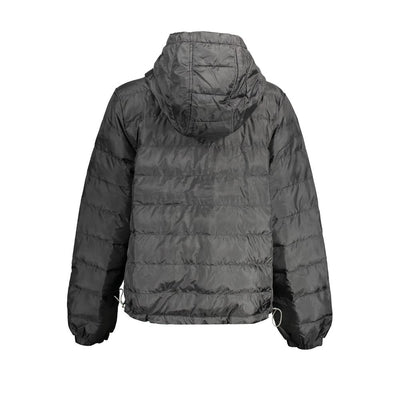 Black Polyester Jackets & Coat