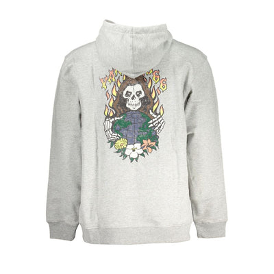 Gray Cotton Men Sweatshirt