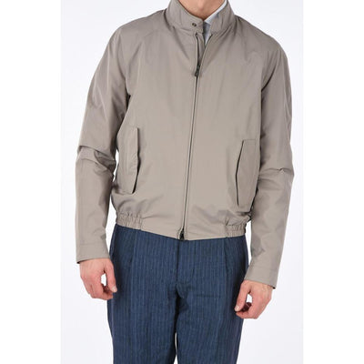 Beige Polyester Jackets & Coat
