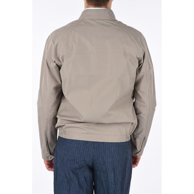 Beige Polyester Jackets & Coat