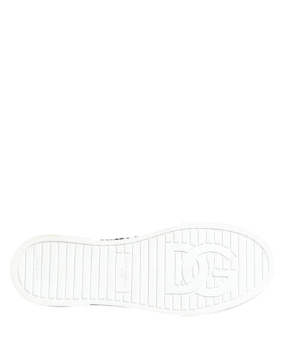 Green Portofino Crystal DG Logo Sneakers Shoes