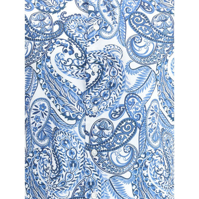 Light Blue Cotton Pattern Shirt