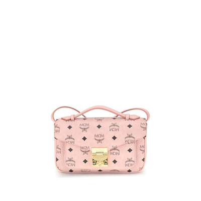 Handbag in printed faux leather