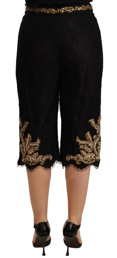 Black Lace Gold Baroque SPECIAL PIECE Shorts