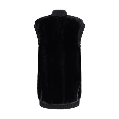Long Vest in faux fur