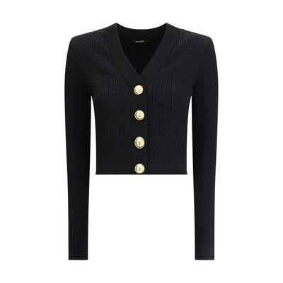 Ribbed and braided Cardigan