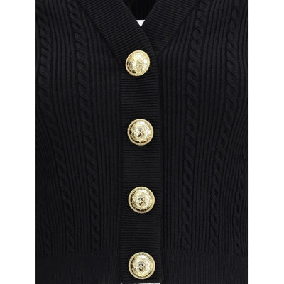 Ribbed and braided Cardigan