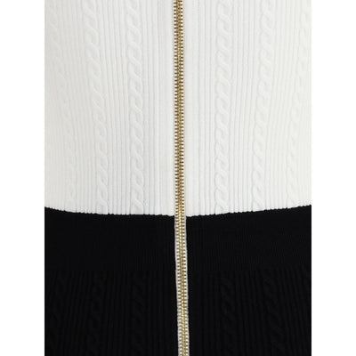 Braided pattern midi Dress