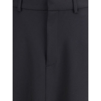 Godet Maxi Skirt in virgin wool