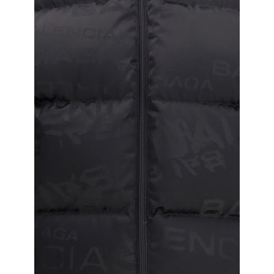 Cropped Puffer Jacket with logo motif