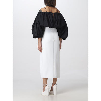 White Polyester Dress
