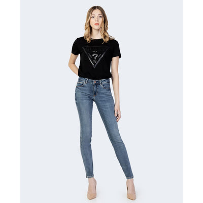 Blue Cotton Skinny Jean