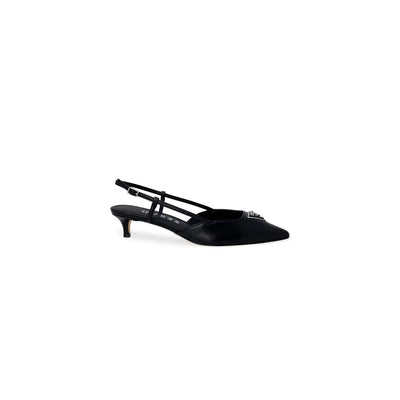 Black Polyester High Heel