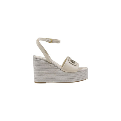 Cream Synthetic High Heel