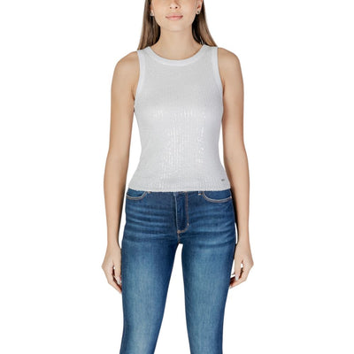 White Cotton Tank Top