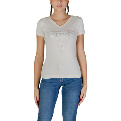 Cream Cotton T-Shirt