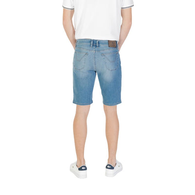 Light Blue Cotton Bermuda