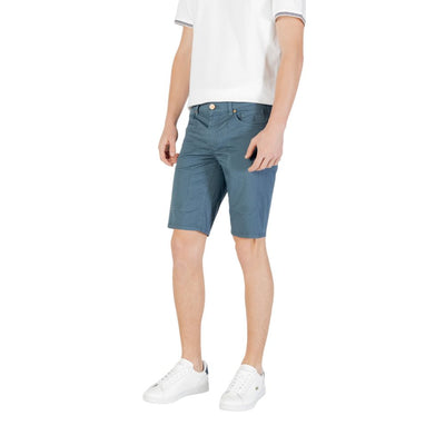 Blue Cotton Bermuda