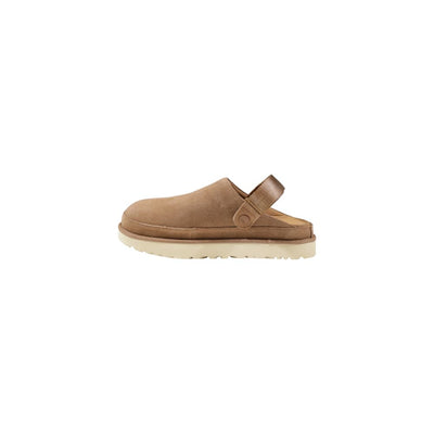 Beige Recycled Polyester Platform Pumps