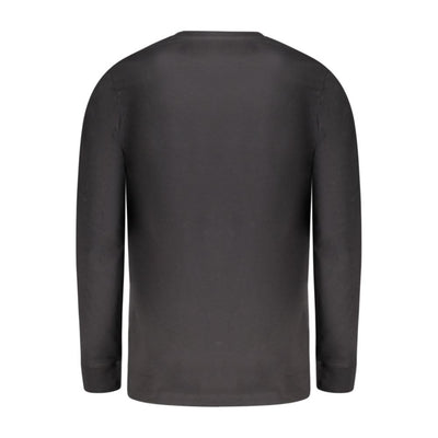 Black Cotton Men T-Shirt