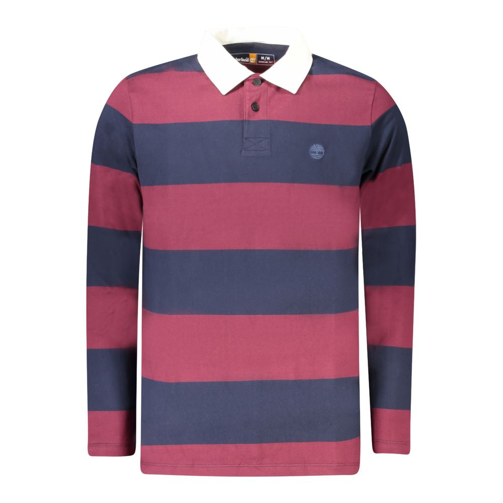 Red Cotton Men Polo Shirt