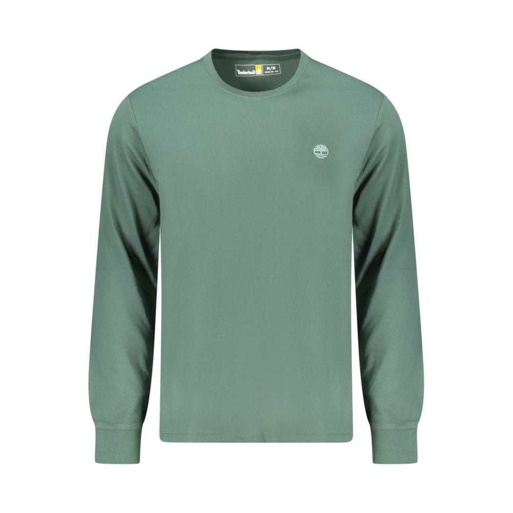 Green Cotton Men T-Shirt